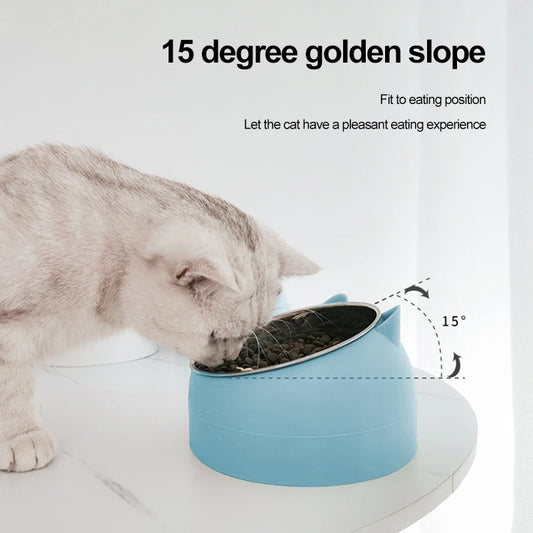 PurrfectTilt Stainless Pet Bowl